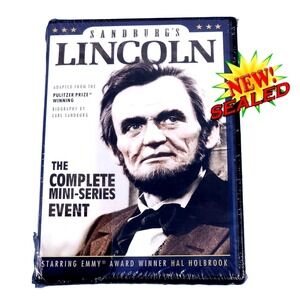 Mill Creek Carl Sandburg's Lincoln DVD Mini Series New Sealed Hal Holbrook NWT